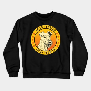 Irish Terrier Dog Portrait Crewneck Sweatshirt